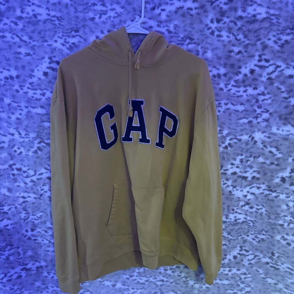Gap Arch Logo Pullover Hoodie Yellow